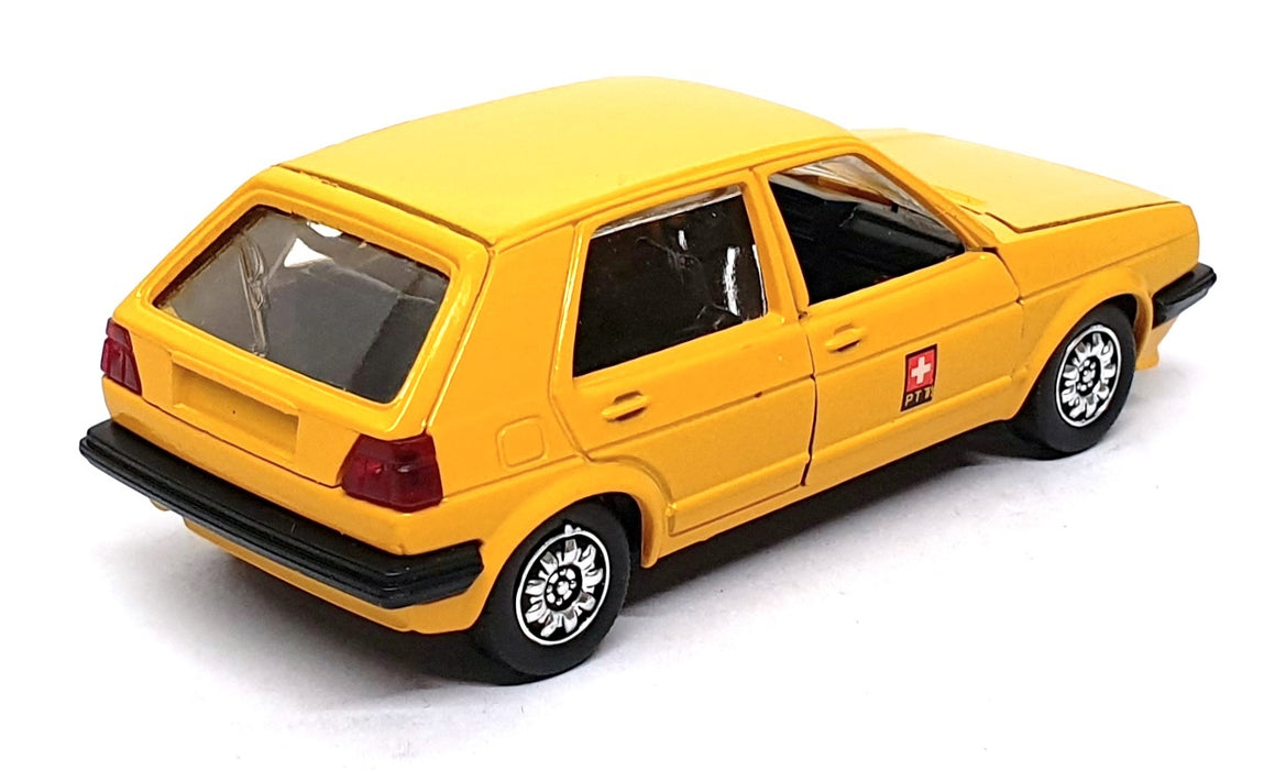 Schabak 1/43 Scale Diecast 1002 - Volkswagen VW Golf PTT - Yellow