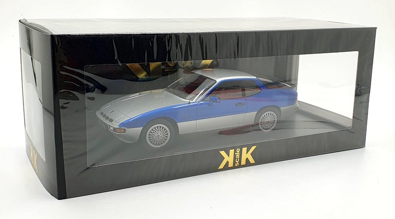 KK 1/18 Scale Diecast KKDC180903 - 1986 Porsche 924 Turbo - Silver/Blue