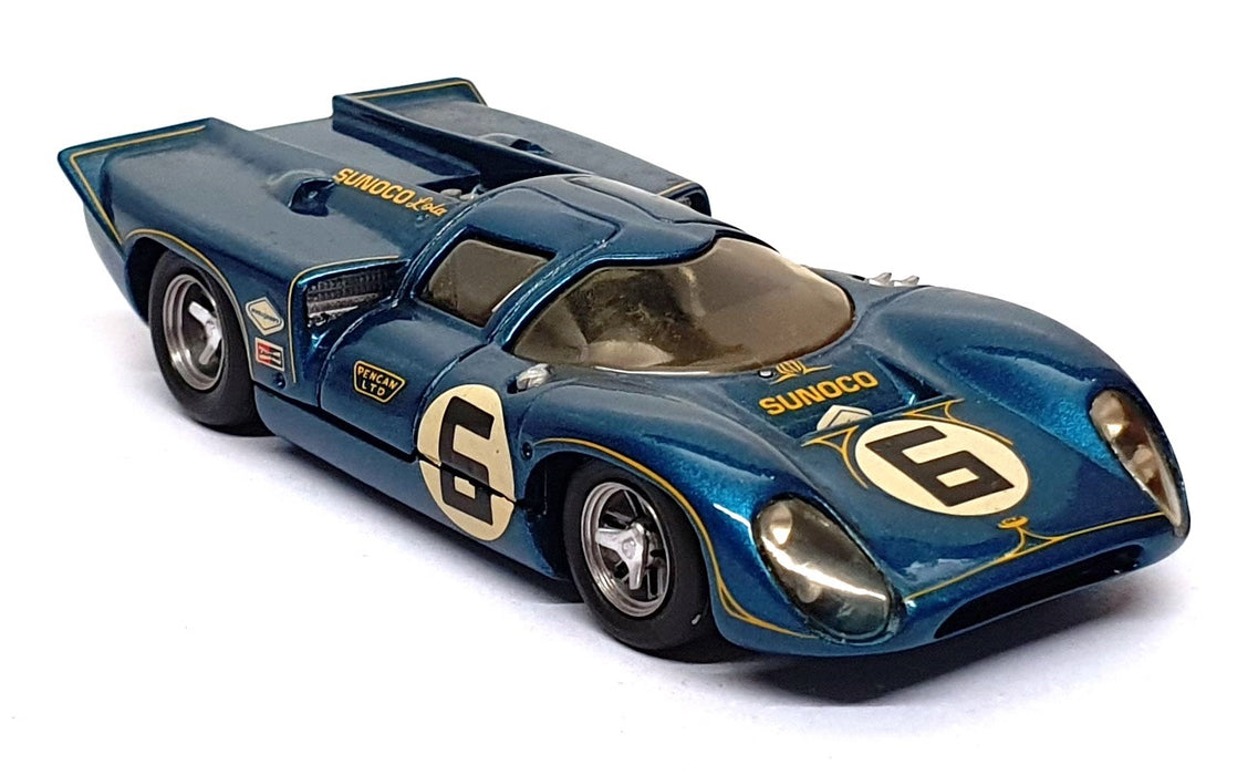 Historic Replicars 1/43 Scale 23126G - 1969 Lola T70 Mk3B Race Car #6 - Blue