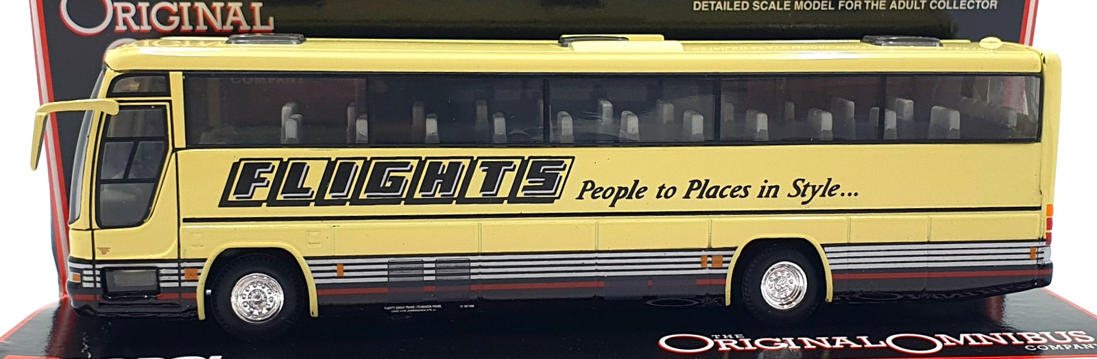 Corgi 1/76 Scale Diecast 43805 - Plaxton Excalibur Flights Coach Travel Ltd
