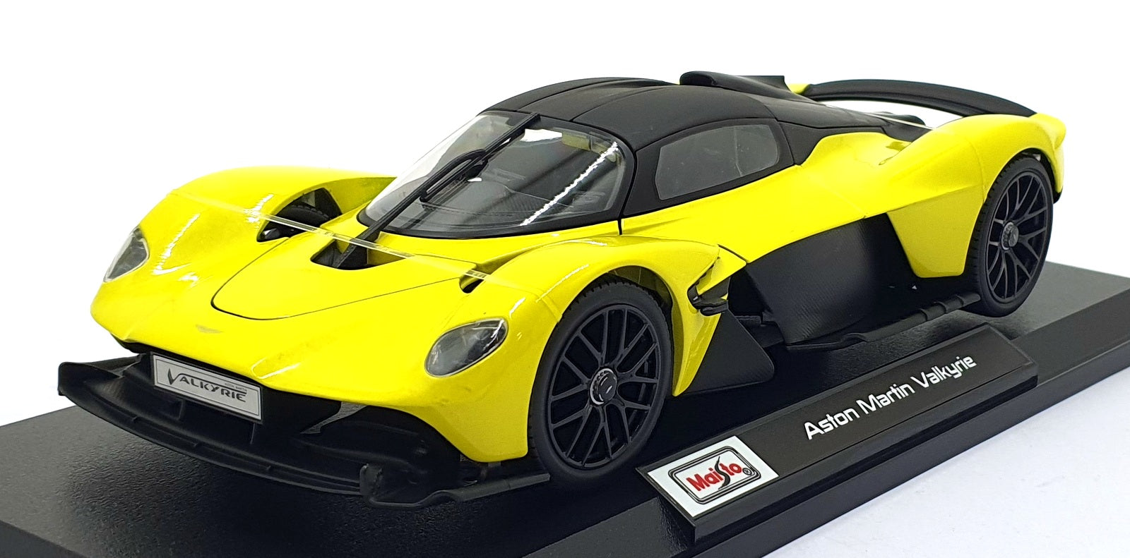 Maisto 1/18 Scale Diecast 46629 - Aston Martin Valkyrie - Yellow/Black