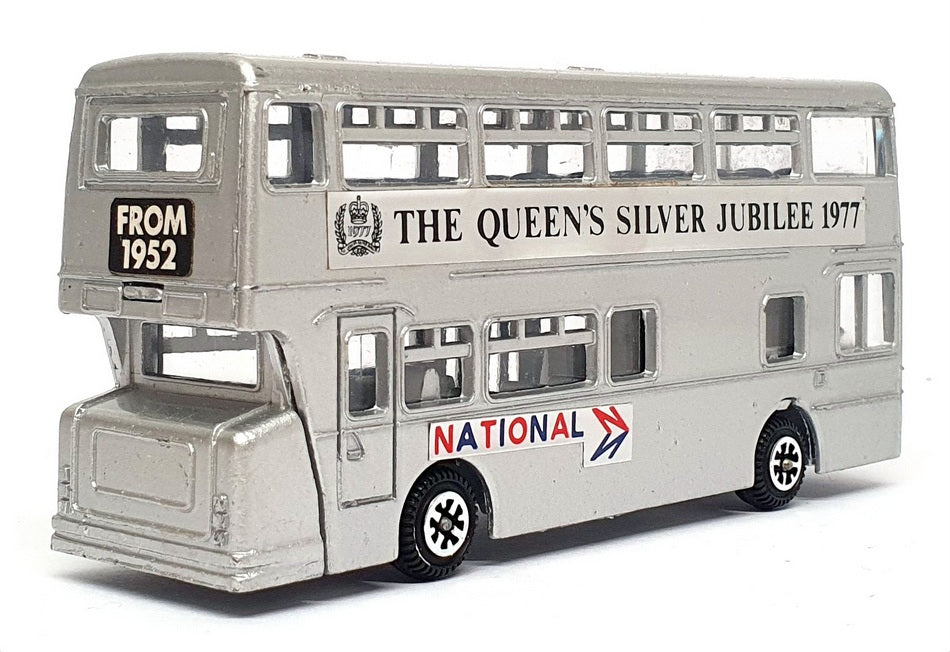 Dinky Toys 13cm Long Diecast 297 - Atlantean Silver Jubilee Bus 1977