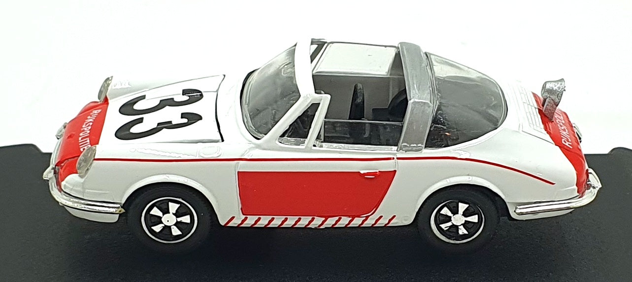 Eligor 1/43 Scale 100878 - Porsche 911 Targa Rijspolitie #33 - White/Red