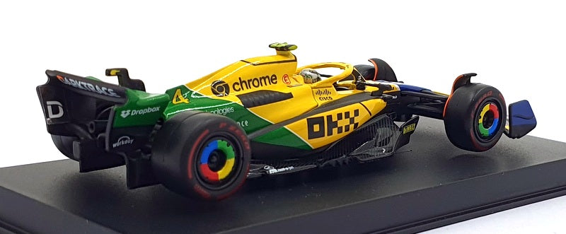 Burago 1/43 Scale 18-38215NS - McLaren MCL38 #4 Monaco Grand Prix 2024 - Norris