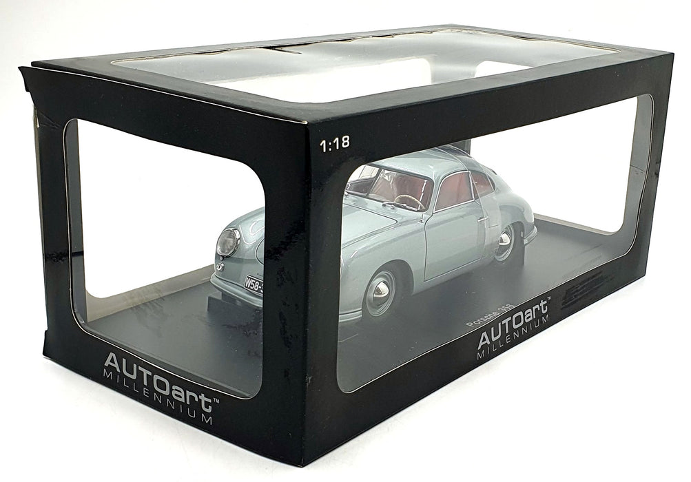 Autoart 1/18 Scale Diecast 77947 - Porsche 356 Coupe (Fish Silver Green)