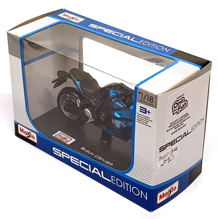 Maisto 1/18 Scale 34007-24906 - Suzuki CSX-8R Motorbike - Met. Blue