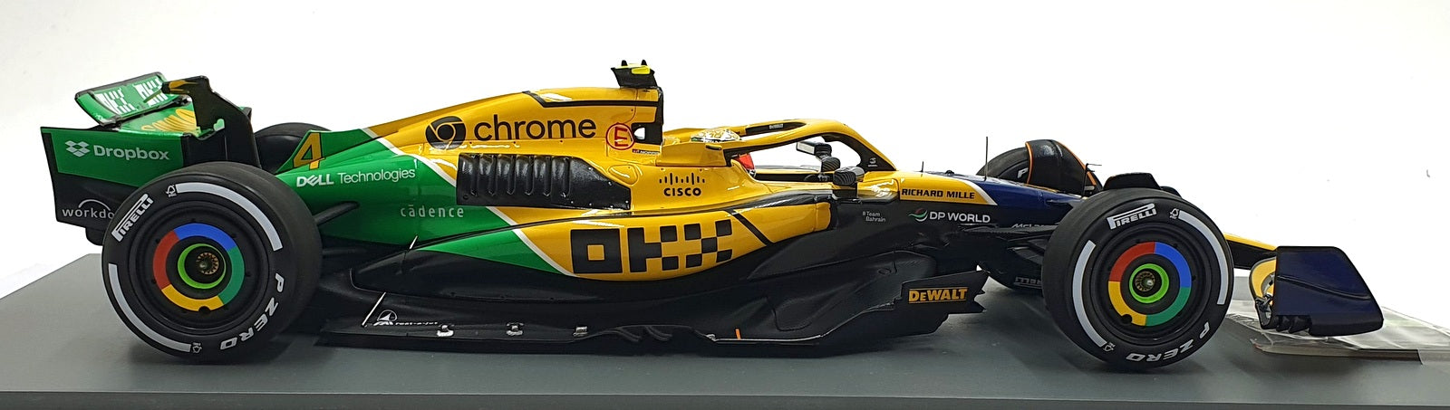 Spark 1/18 Scale 18S997 - McLaren F1 MCL38 #4 4th Monaco GP 2024 - Norris