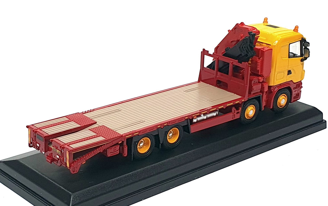 Oxford Diecast 1/76 Scale 76SCL005 - Scania Crane Lorry - Yellow