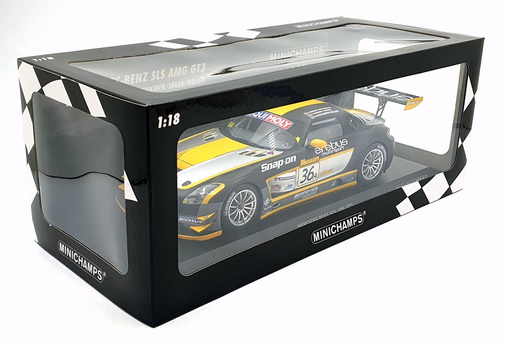 Minichamps 1/18 Scale 151 133136 - Mercedes-Benz SLS AMG GT3 Erebus 2013 #36A