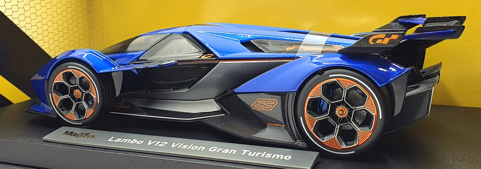 Maisto 1/18 Scale Diecast 36454 - Lamborghini V12 Vision Gran Turismo - Blue