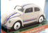 Jada Toys 1/64 Scale 100426O - Volkswagen Beetle - White/Stripe