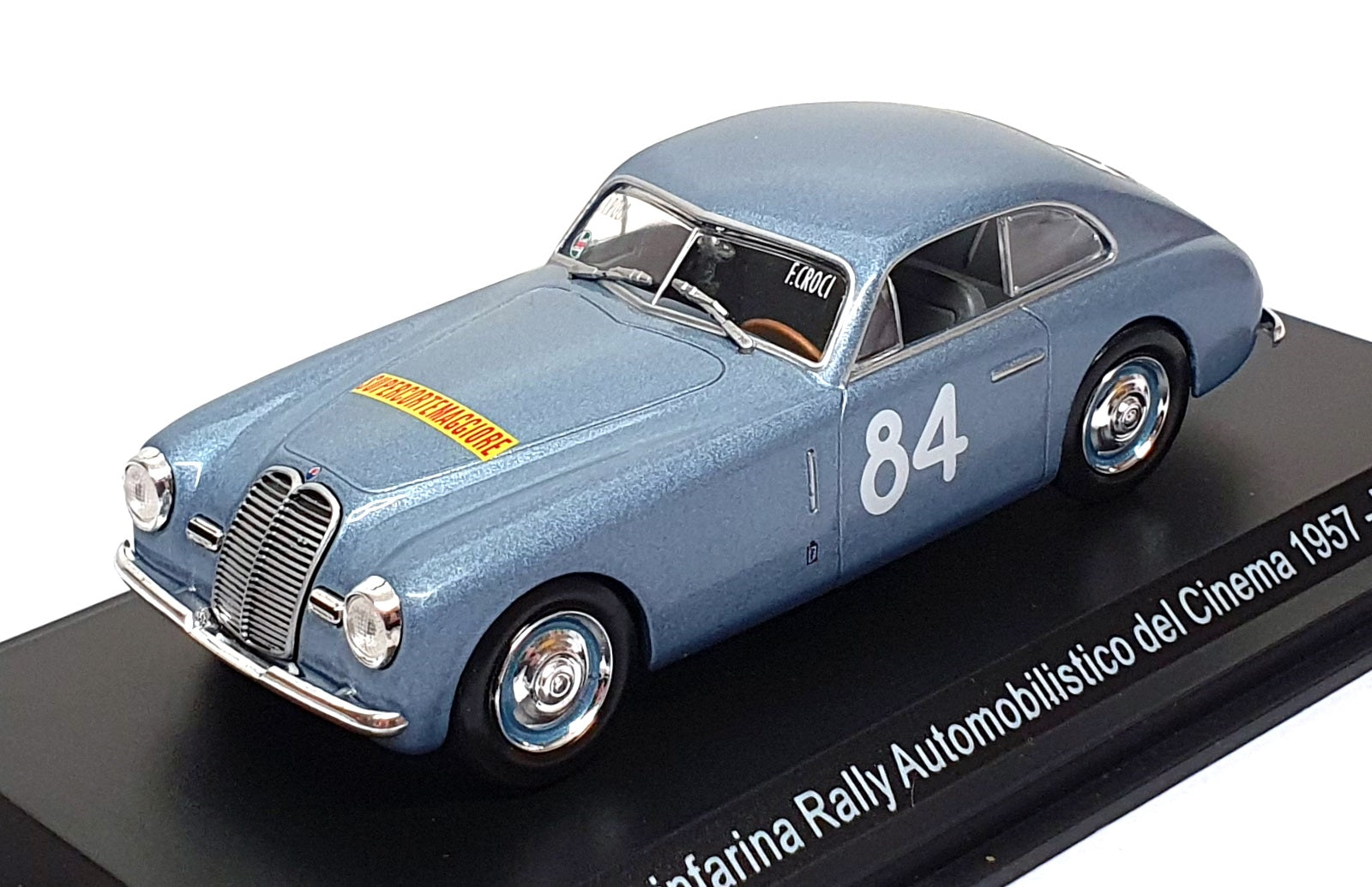 Leo Models 1/43 Scale L084 - Maserati A6 #84 Rally Del Cinema 1957 - Lt. Blue