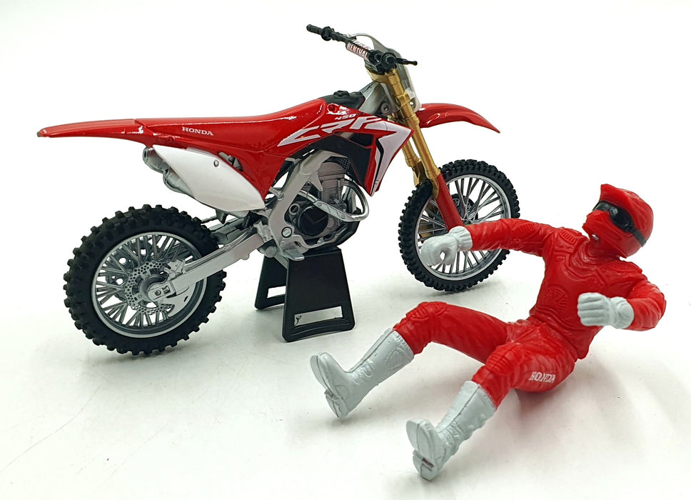 NewRay 1/12 Scale 583451 - Honda CRF 450R Motorbike - Red/White