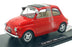 KK Scale 1/12 Scale Diecast KKDC120061 - Fiat 500 F 1968 Custom - Red 