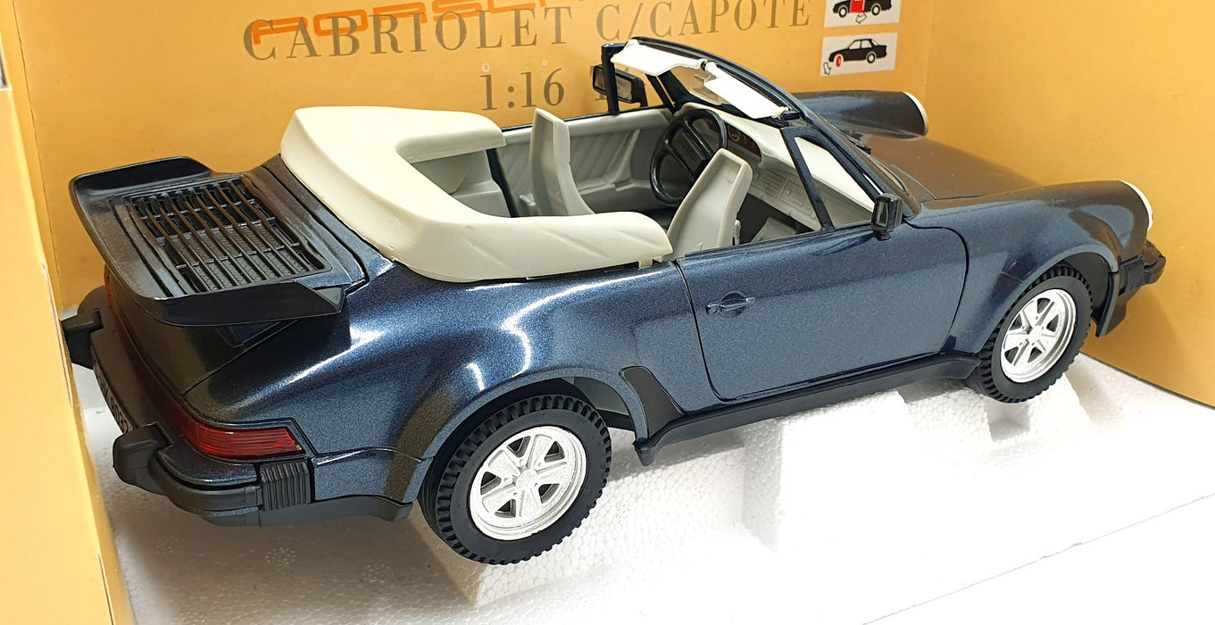 Polistil 1/16 Scale Diecast 016991 - Porsche 911 Cabriolet - Dark Blue