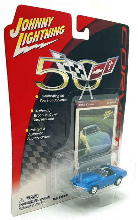 Johnny Lightning 1/64 Scale 992-01 - 1968 Chevrolet Corvette - Met. Blue