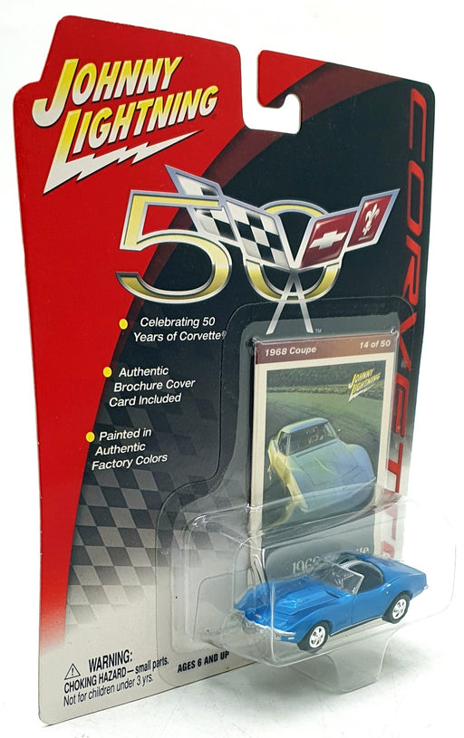 Johnny Lightning 1/64 Scale 992-01 - 1968 Chevrolet Corvette - Met. Blue