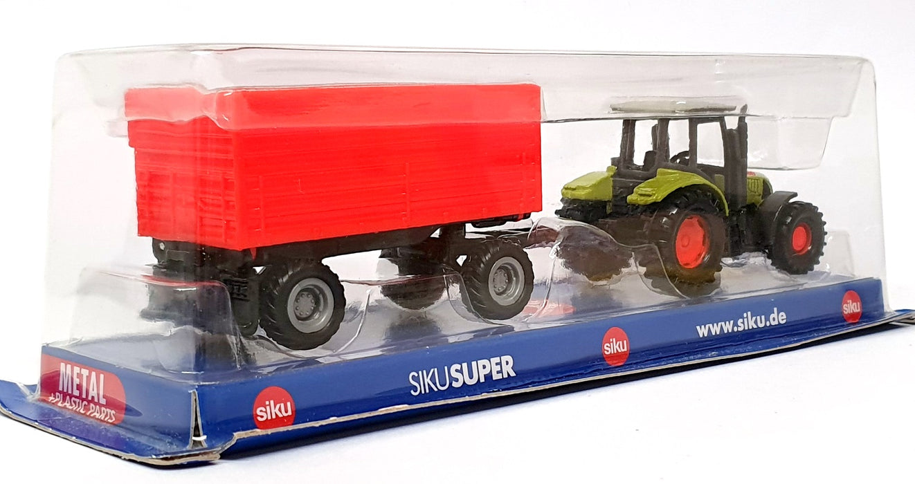 Siku 08129 - Claas Ares 697 ATZ Tractor & Trailer - Green/Red