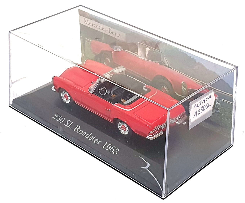 Altaya 1/43 Scale A230SL - 1963 Mercedes Benz 230 SL Roadster - Red