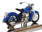 Maisto 1/18 Scale 39360 - 1953 Harley Davidson 74FL Hydra Glide - Blue