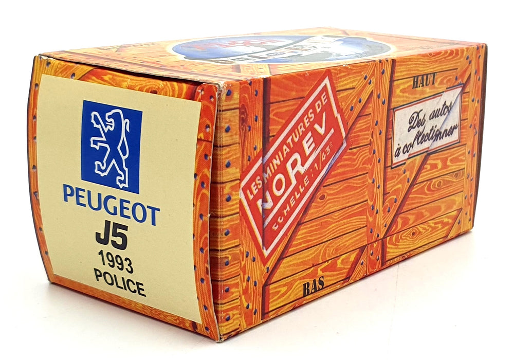 Norev Hachette 1/43 Scale FO7849 - 1993 Peugeot J5 Police - Police Van