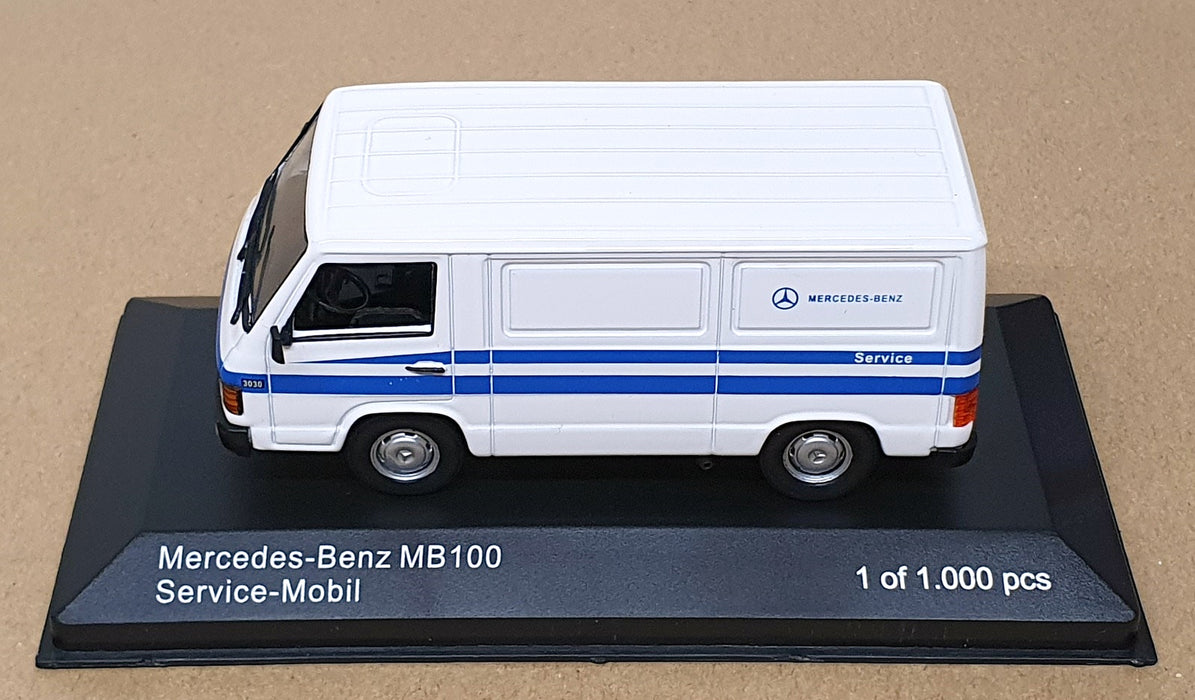 Whitebox 1/43 Scale WB266 - Mercedes Benz 100 Van MB Service - White/Blue
