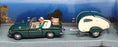 Schuco 1/43 Scale 331 5075 - MGB Roadster & Caravan Trailer - Green