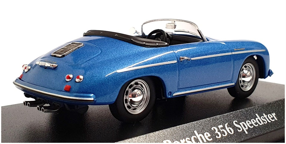 Maxichamps 1/43 Scale 940 065531 - 1956 Porsche 356 Speedster - Met Blue