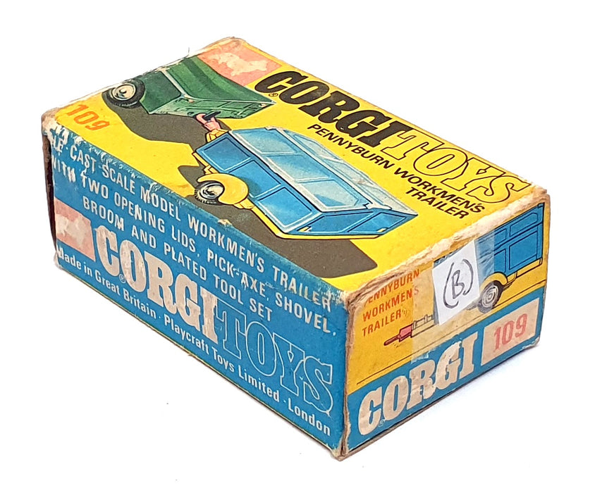 Corgi Toys Original Diecast Model 109 - Pennyburn Workmans Trailer - BlueYellow