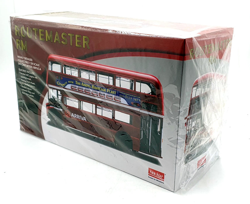 Sun Star 1/24 Scale Diecast 2941 - RM Routemaster Arriva Heritage Fleet Red #76