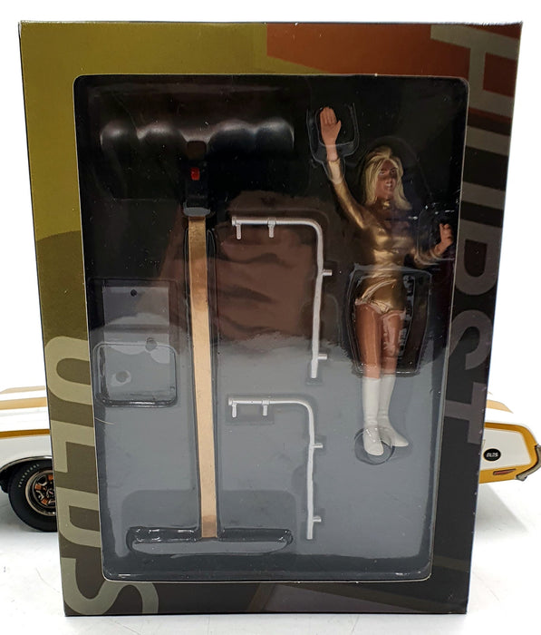 Acme 1/18 Scale Diecast A1805601 1972 Hurst Oldsmobile with Linda Vaughn Figure