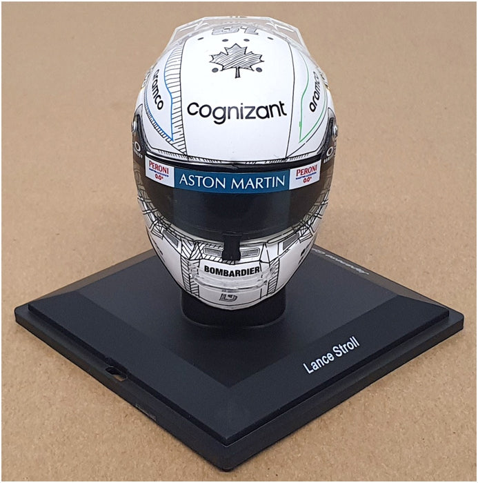 Spark 1/5 Scale 5HF128 - Helmet F1 Aston Martin L. Stroll Japanese GP 2023