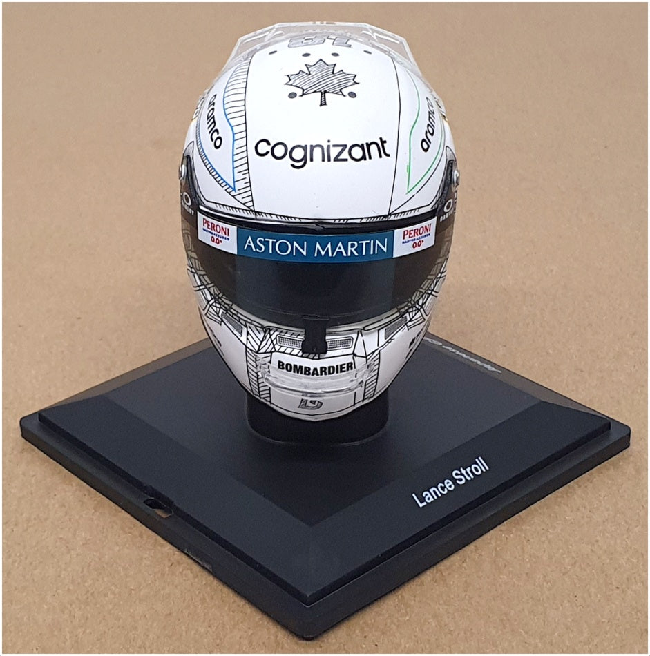 Spark 1/5 Scale 5HF128 - Helmet F1 Aston Martin L. Stroll Japanese GP 2023