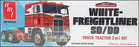 AMT 1/25 Scale 2 In 1 Kit AMT1046/06 - White Freightliner SD/DD Tractor Truck