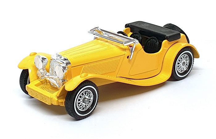 Matchbox Appx 9.5cm Long Diecast Y-1 - 1936 Jaguar SS-100 - Yellow