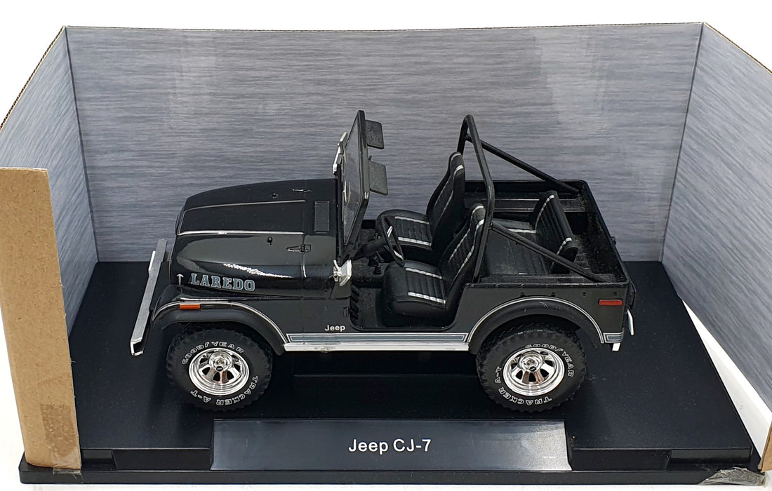 Model Car Group 1/18 Scale MCG18108 - Jeep CJ-7 Laredo - Black