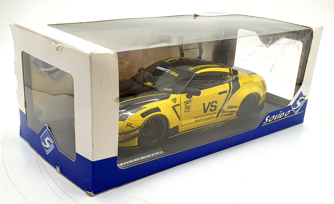 Solido 1/18 Scale S1805809 - Nissan GTR 35 LB Walk Type 2 - Yellow