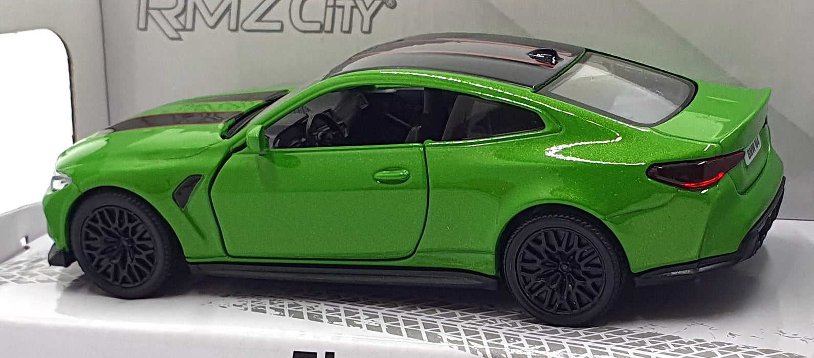 Kandy Toys 12cm Long Model Car TY6386 - BMW M4 CSL Pull Back & Go - Met. Green