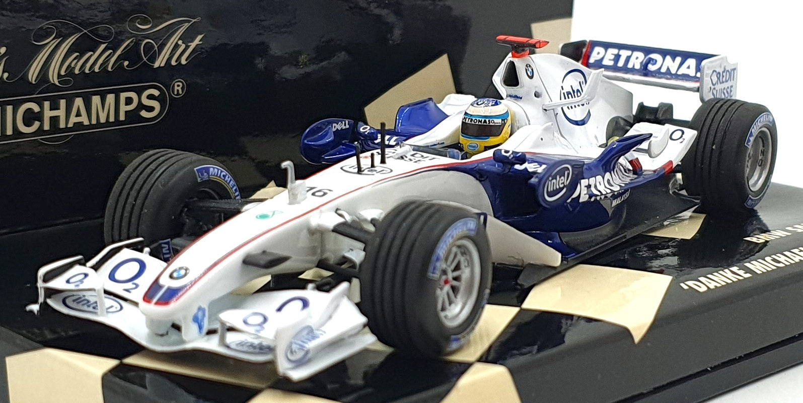 Minichamps 1/43 Scale 400 060316 - F1 BMW Sauber F1.06 #16 Brazil GP 2006
