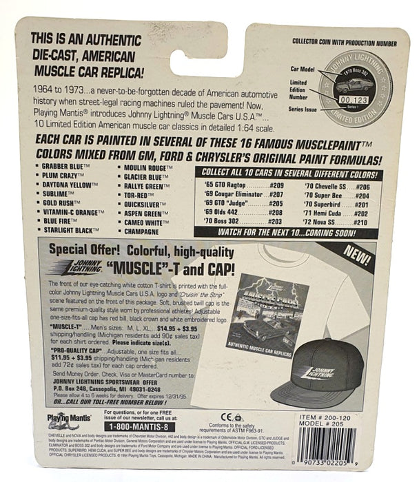 Johnny Lightning 1/64 Scale 200-120 - Muscle Cars 1969 Pontiac GTO Judge Orange