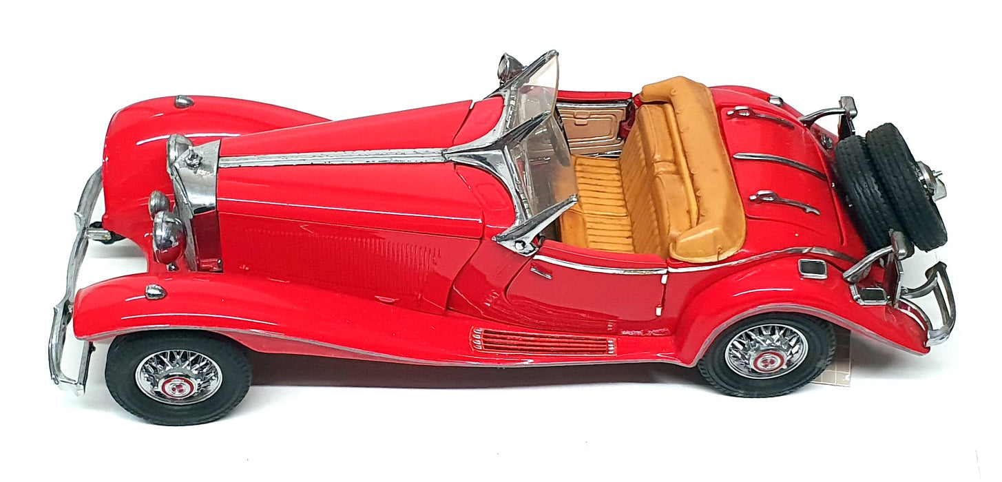 Franklin Mint 1/24 Scale 31025D - 1935 Mercedes Benz 500K Sp. Roadster - Red