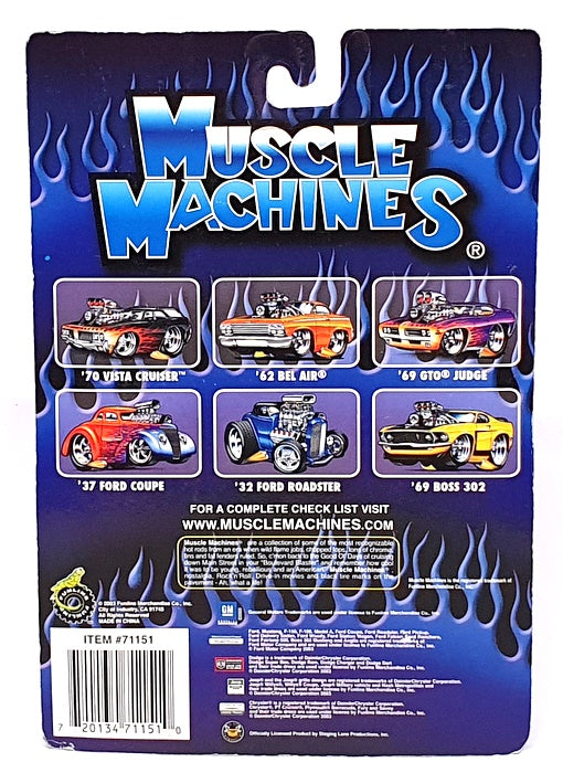 Muscle Machines 1/64 Scale 71151 03-68 - 1962 Chevrolet Bel Air - Grey