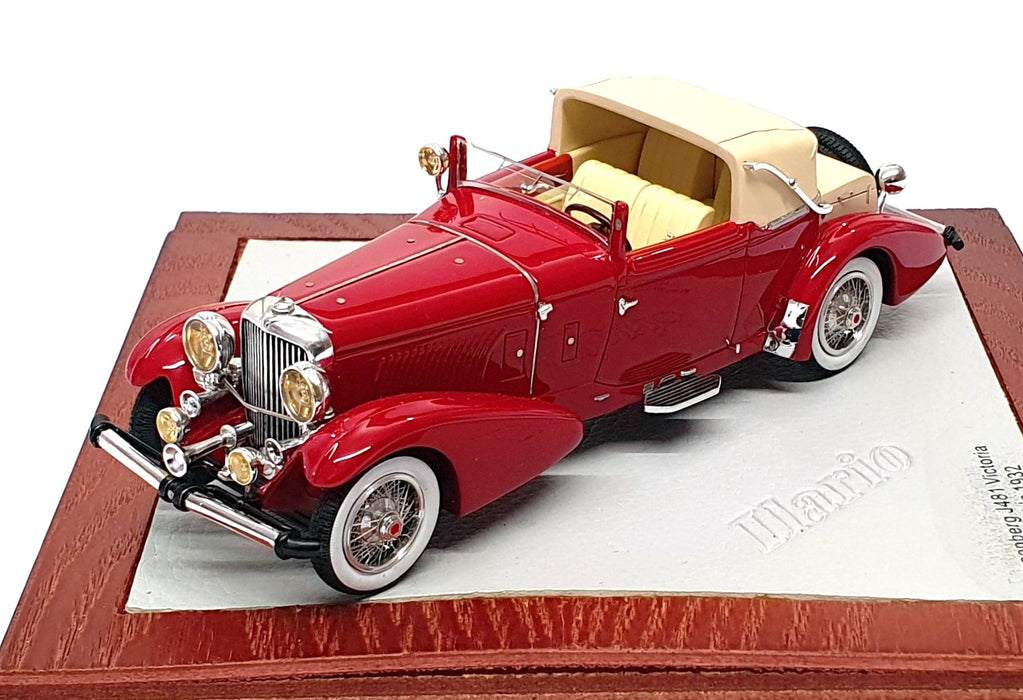 Ilario 1/43 Scale IL43050R - 1932 Duesenberg J481 Convertible - Red