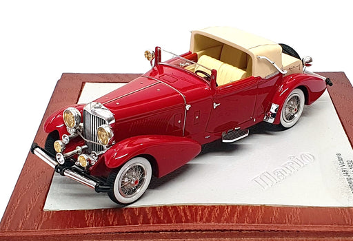 Ilario 1/43 Scale IL43050R - 1932 Duesenberg J481 Convertible - Red
