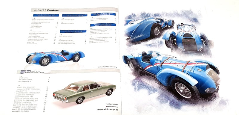 Minichamps Resin 2 2014 - A4 Fully Illustrated Colour Catalogue 15 Pages
