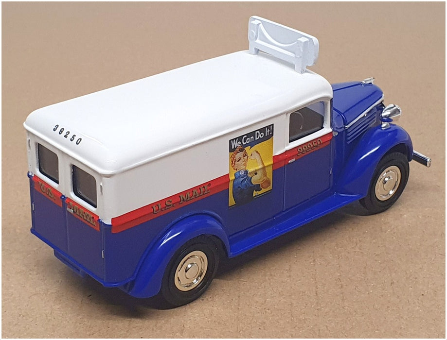 Matchbox 1/43 Scale YYM38240 - 1937 GMC Postal Van - Blue/White