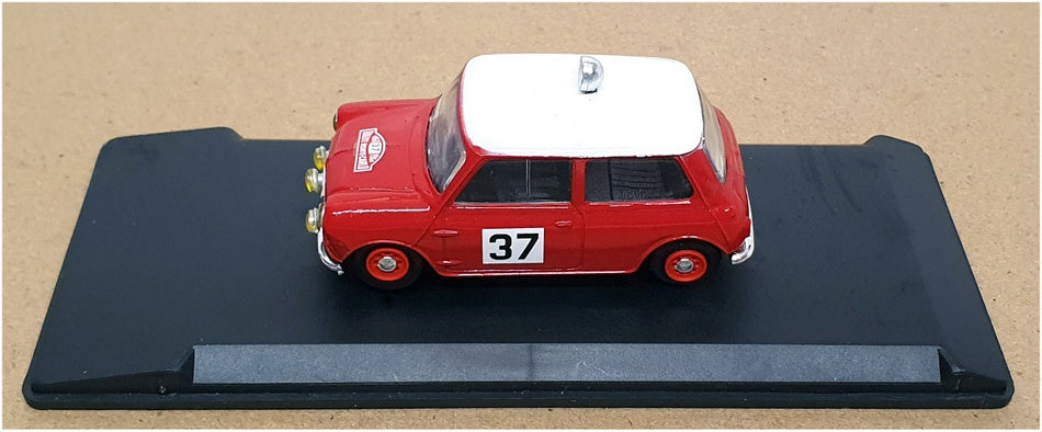 Eligor 1/43 Scale 1111 - 1965 Mini Cooper #37 Monte Carlo Rally - Red/White