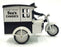Ertl 16cms Long 746775 - See's Candies Motorcycle and Sidecar - White/Black