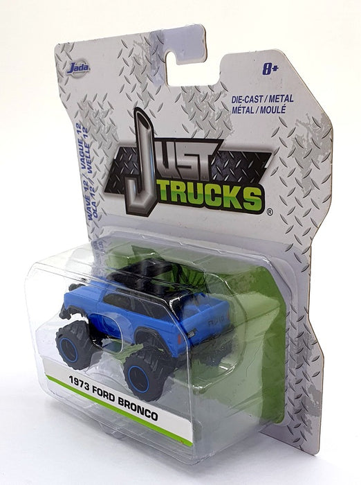 Jada Just Trucks 1/64 Scale 14020 - 1973 Ford Bronco - Blue/Black