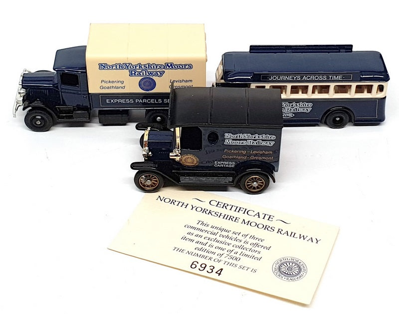 Lledo Diecast L3P01 - North Yorkshire Moors Railway 3 Piece Set
